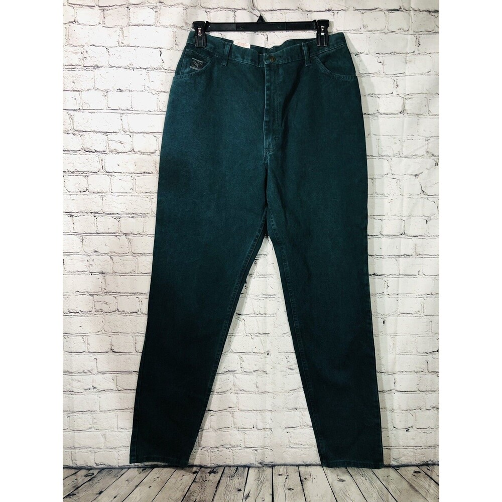 Wrangler Women's Jeans Straight Leg High Rise Black 100% Cotton Size 18 X 34